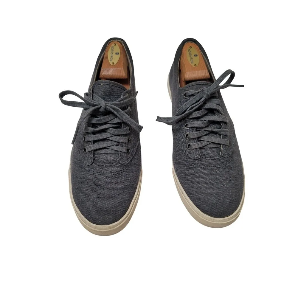 SeaVees Hermosa Plimsoll Men's Canvas Sneakers Size 9 Gray Casual Fashionable